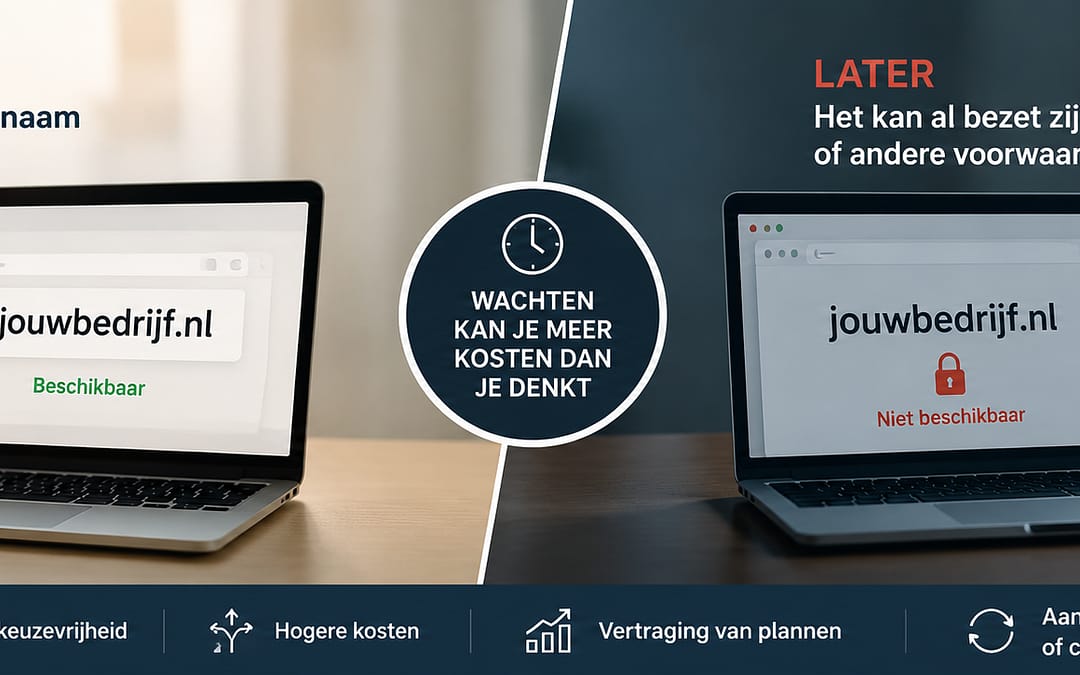 Wat kost het als je te lang wacht met een domeinnaam?